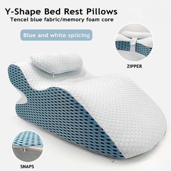 Triangle Back Cushion, Reading Pillow Backrest, Reading Wedge Pillow - Picture 3 of 16